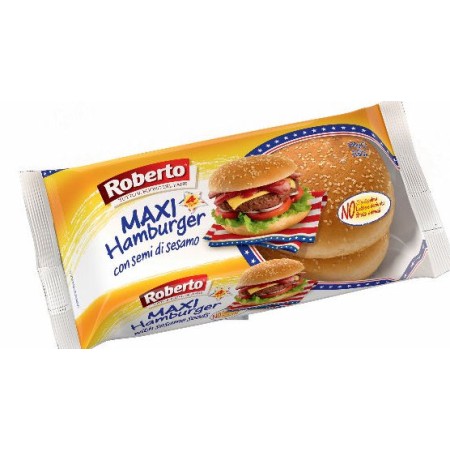 PANE HAMBURGER MAXI C/SESAMO GR.300